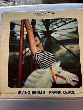 Columbia Album Cover — Black, White, Red Accents